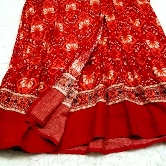 Floral Pattern Cotton short sleeves Dress. XL - Picture 7 of 12